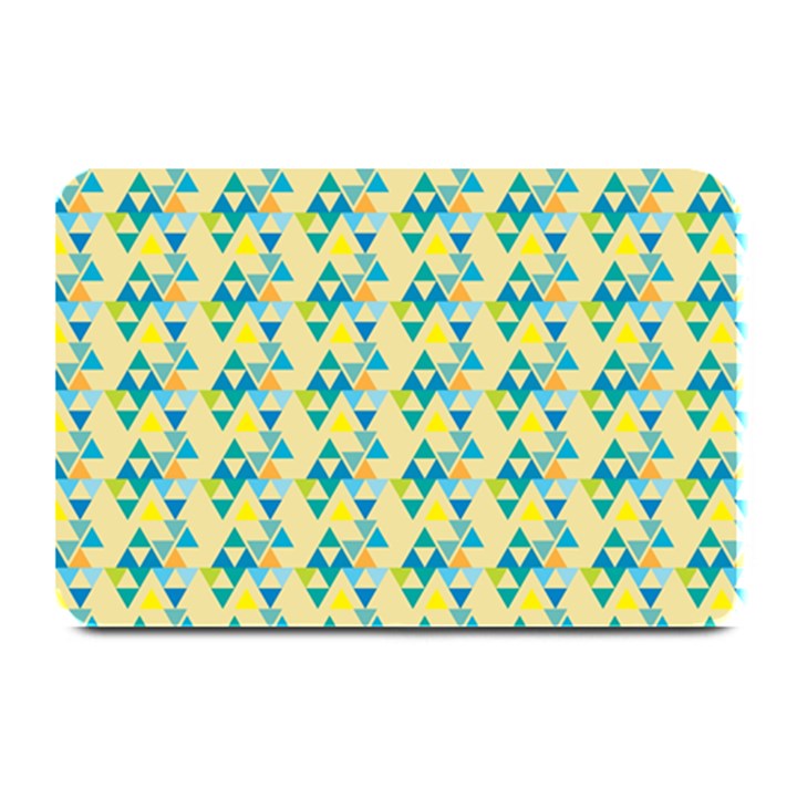 colorful triangle pattern Plate Mats