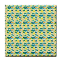 Colorful Triangle Pattern Face Towel by berwies