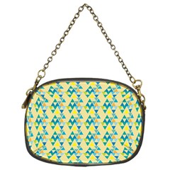 Colorful Triangle Pattern Chain Purses (two Sides)  by berwies