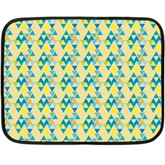 Colorful Triangle Pattern Fleece Blanket (mini) by berwies