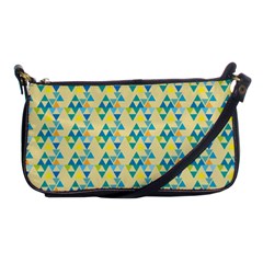 Colorful Triangle Pattern Shoulder Clutch Bags by berwies