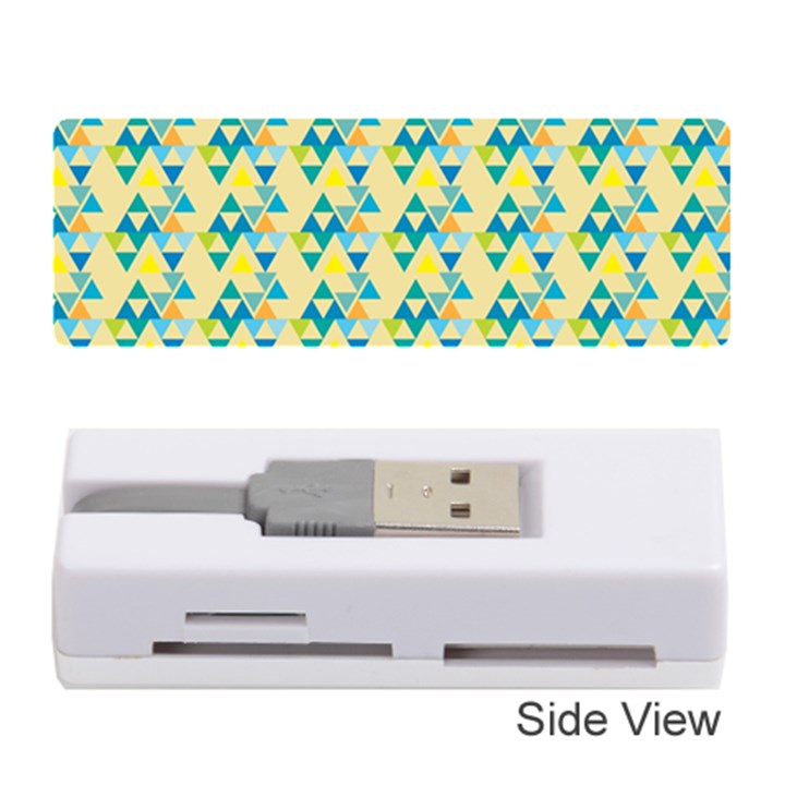 colorful triangle pattern Memory Card Reader (Stick) 