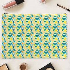 Colorful Triangle Pattern Cosmetic Bag (xxl)  by berwies