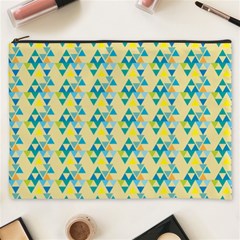 Colorful Triangle Pattern Cosmetic Bag (xxxl)  by berwies