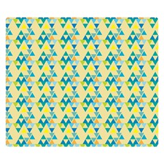 Colorful Triangle Pattern Double Sided Flano Blanket (small)  by berwies