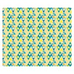 colorful triangle pattern Double Sided Flano Blanket (Small)  50 x40  Blanket Front