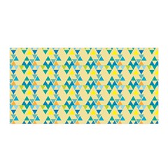 Colorful Triangle Pattern Satin Wrap