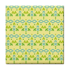 Simple Tribal Pattern Tile Coasters by berwies