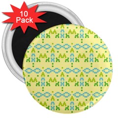 Simple Tribal Pattern 3  Magnets (10 Pack)  by berwies