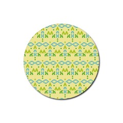 Simple Tribal Pattern Rubber Coaster (round)  by berwies