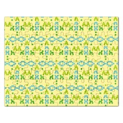 Simple Tribal Pattern Rectangular Jigsaw Puzzl by berwies