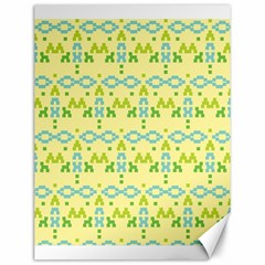 Simple Tribal Pattern Canvas 12  X 16   by berwies