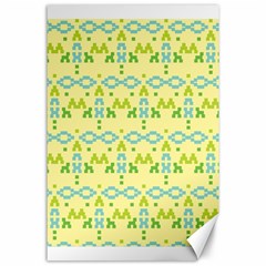 Simple Tribal Pattern Canvas 24  X 36  by berwies