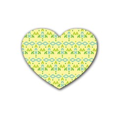 Simple Tribal Pattern Heart Coaster (4 Pack)  by berwies