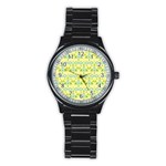 simple tribal pattern Stainless Steel Round Watch Front