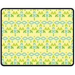 Simple Tribal Pattern Double Sided Fleece Blanket (medium)  by berwies