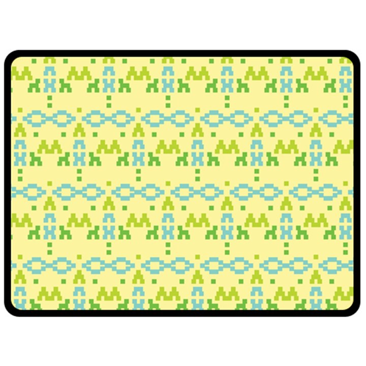 simple tribal pattern Double Sided Fleece Blanket (Large) 