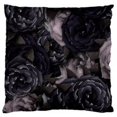 Dark Purple Roses Standard Flano Cushion Case (one Side) by LovelyDesigns4U