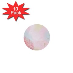 Watercolor Floral 1  Mini Buttons (10 Pack)  by Nexatart