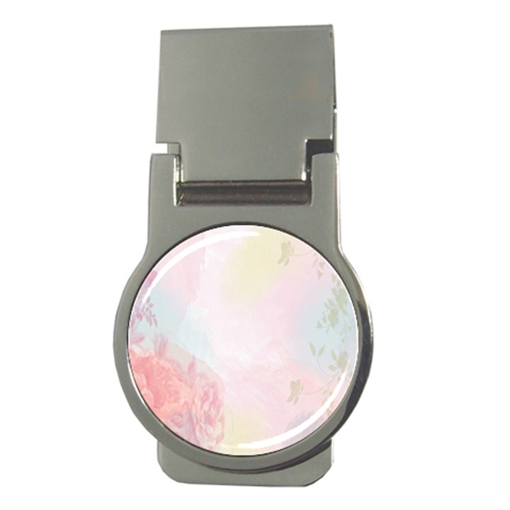 Watercolor Floral Money Clips (Round) 