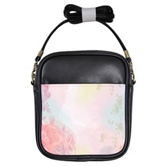 Watercolor Floral Girls Sling Bags