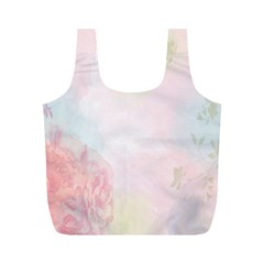 Watercolor Floral Full Print Recycle Bags (M) 