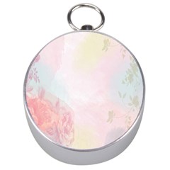 Watercolor Floral Silver Compasses by Nexatart