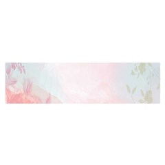 Watercolor Floral Satin Scarf (Oblong)