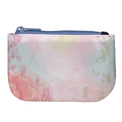 Watercolor Floral Large Coin Purse by Nexatart