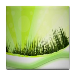 Green Background Wallpaper Texture Tile Coasters by Nexatart