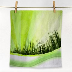 Green Background Wallpaper Texture Face Towel by Nexatart