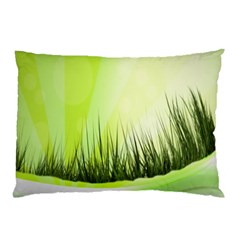 Green Background Wallpaper Texture Pillow Case (two Sides) by Nexatart