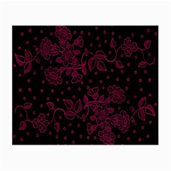 Pink Floral Pattern Background Small Glasses Cloth (2-side) by Nexatart