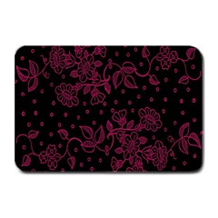 Pink Floral Pattern Background Plate Mats by Nexatart