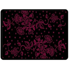 Pink Floral Pattern Background Fleece Blanket (large)  by Nexatart