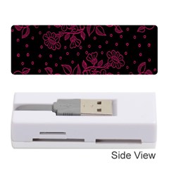 Pink Floral Pattern Background Memory Card Reader (stick)  by Nexatart