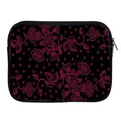 Pink Floral Pattern Background Apple Ipad 2/3/4 Zipper Cases by Nexatart