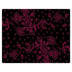 Pink Floral Pattern Background Double Sided Flano Blanket (medium)  by Nexatart