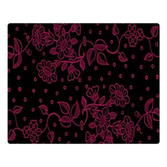 Pink Floral Pattern Background Double Sided Flano Blanket (large)  by Nexatart