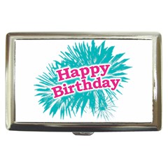 Happy Brithday Typographic Design Cigarette Money Cases by dflcprints