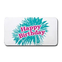 Happy Brithday Typographic Design Medium Bar Mats by dflcprints