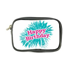 Happy Brithday Typographic Design Coin Purse by dflcprints