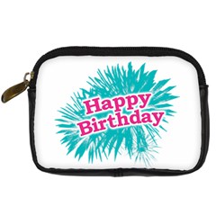 Happy Brithday Typographic Design Digital Camera Cases by dflcprints