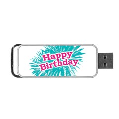 Happy Brithday Typographic Design Portable Usb Flash (one Side) by dflcprints