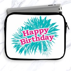 Happy Brithday Typographic Design Apple Ipad 2/3/4 Zipper Cases by dflcprints