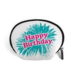 Happy Brithday Typographic Design Accessory Pouches (Small)  Front