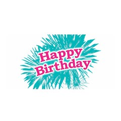 Happy Brithday Typographic Design Satin Wrap by dflcprints