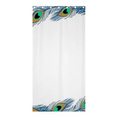 Beautiful Frame Made Up Of Blue Peacock Feathers Shower Curtain 36  X 72  (stall)  by Nexatart