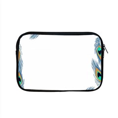 Beautiful Frame Made Up Of Blue Peacock Feathers Apple Macbook Pro 15  Zipper Case by Nexatart