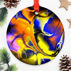 Fractal Art Pattern Cool Ornament (Round)